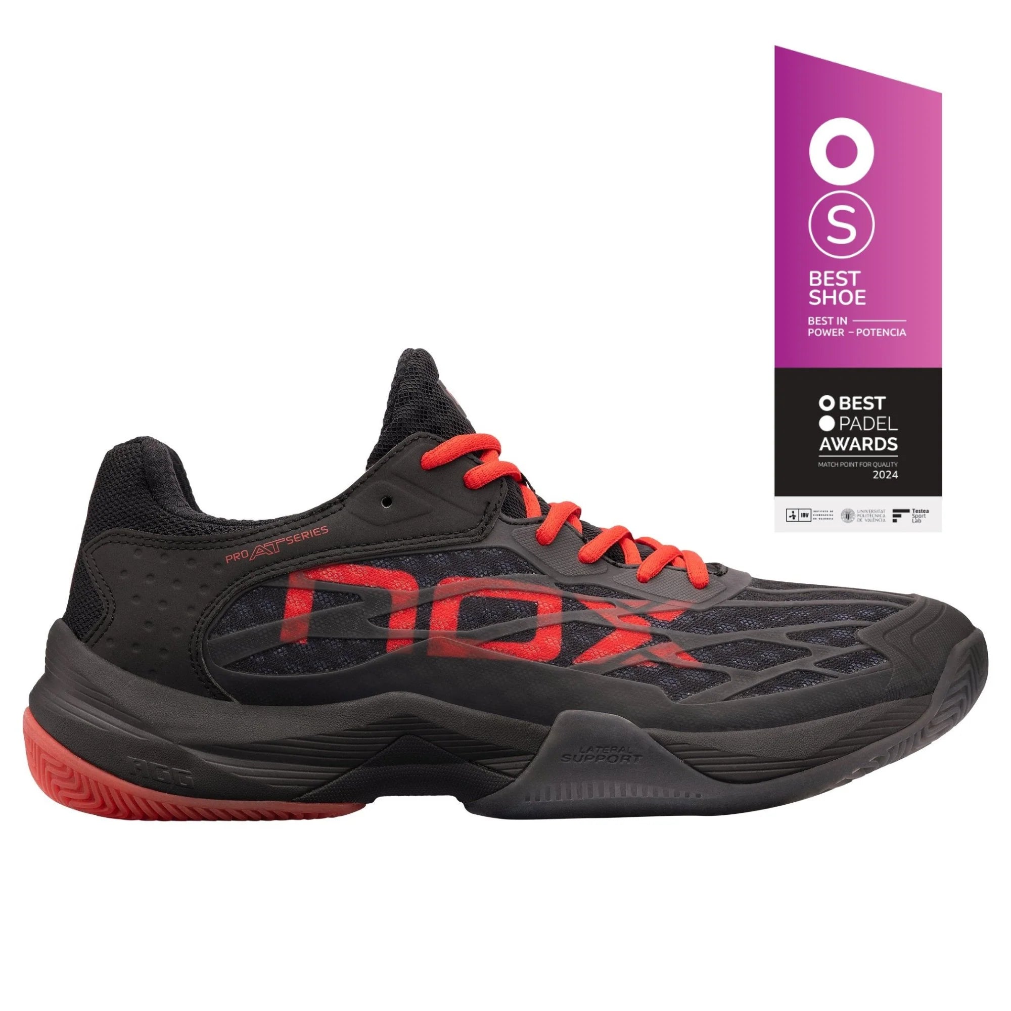 Pantofi padel Nox AT10 LUX  Black/Red